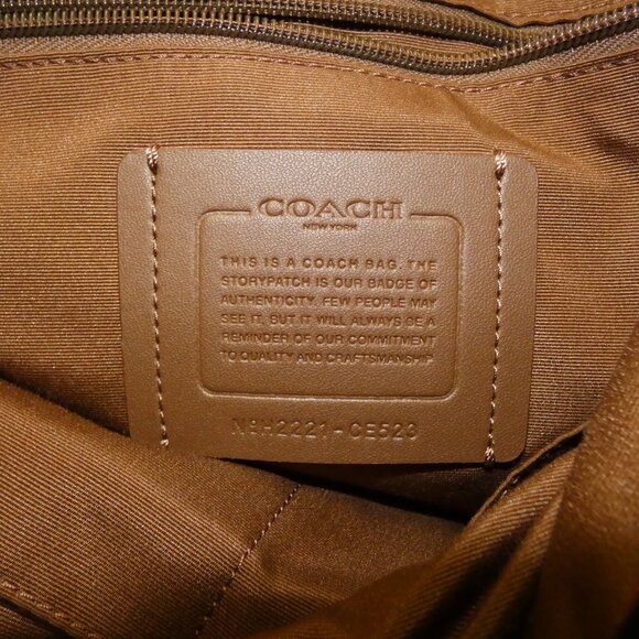 Red Coach Sprint Backpack (style CE523) signature jacquard - Picture 7 of 7